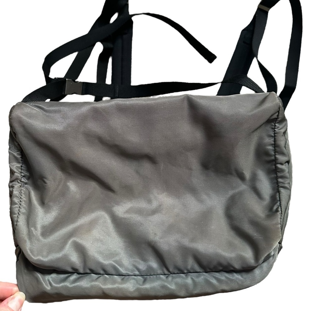 Authentic PRADA Gray Green & Black Nylon Backpack - Picture 12 of 15